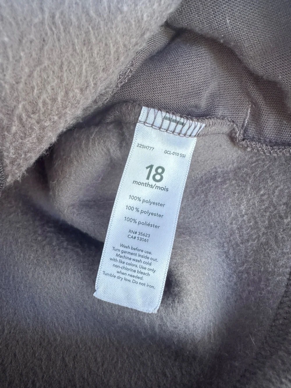 Carter’s Toddler Boy Fleece Zip Up Jacket 18 months